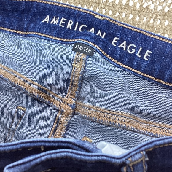 American Eagle 8 long Women’s stretch Blue flareJeans - Picture 7 of 16